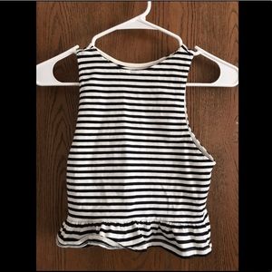 Striped crop top
